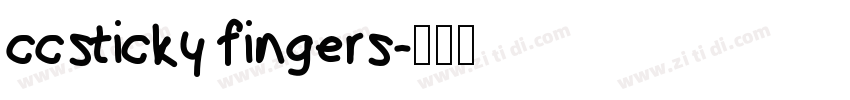ccsticky fingers字体转换